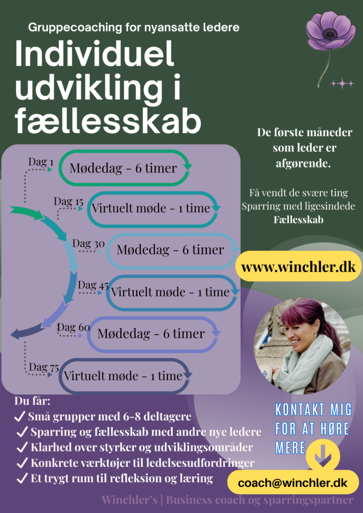 Gruppecoaching forløb for nye ledere i organisationen | Coaching for ledere og medarbejdere gruppecoaching