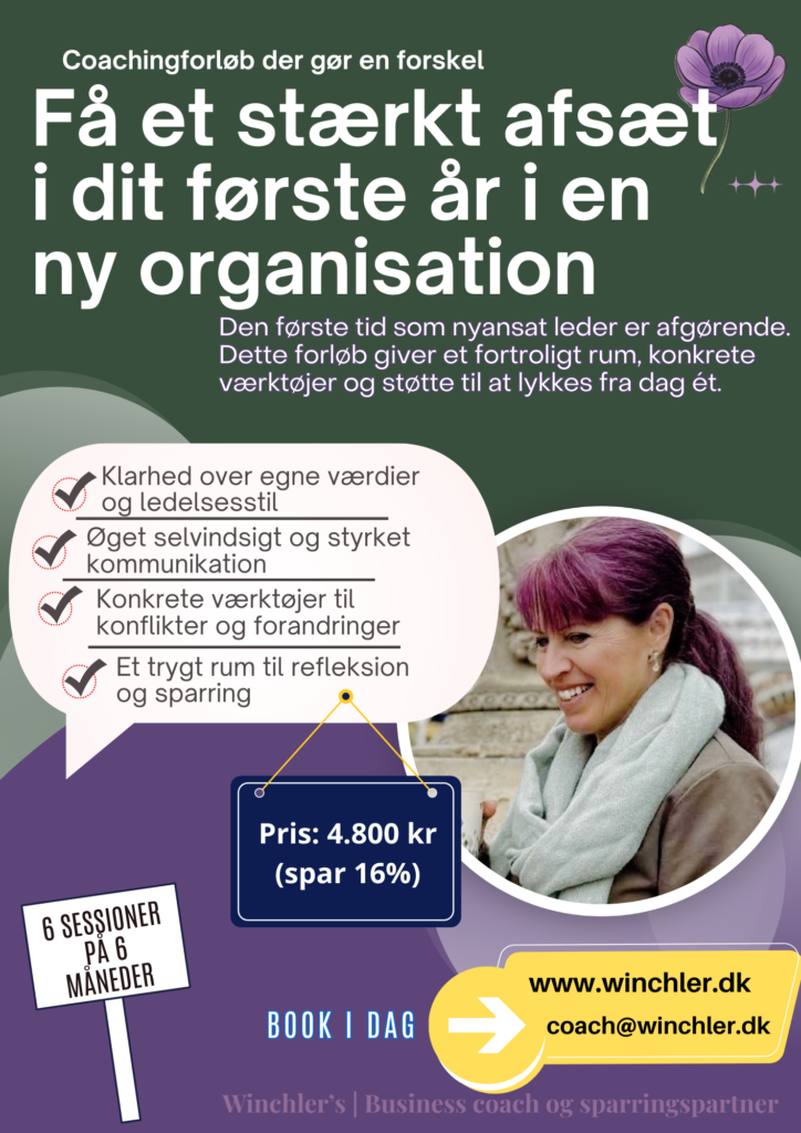 1:1 coaching for ledere i nyt lederjob | Winchler’s | Coach & Sparringspartner